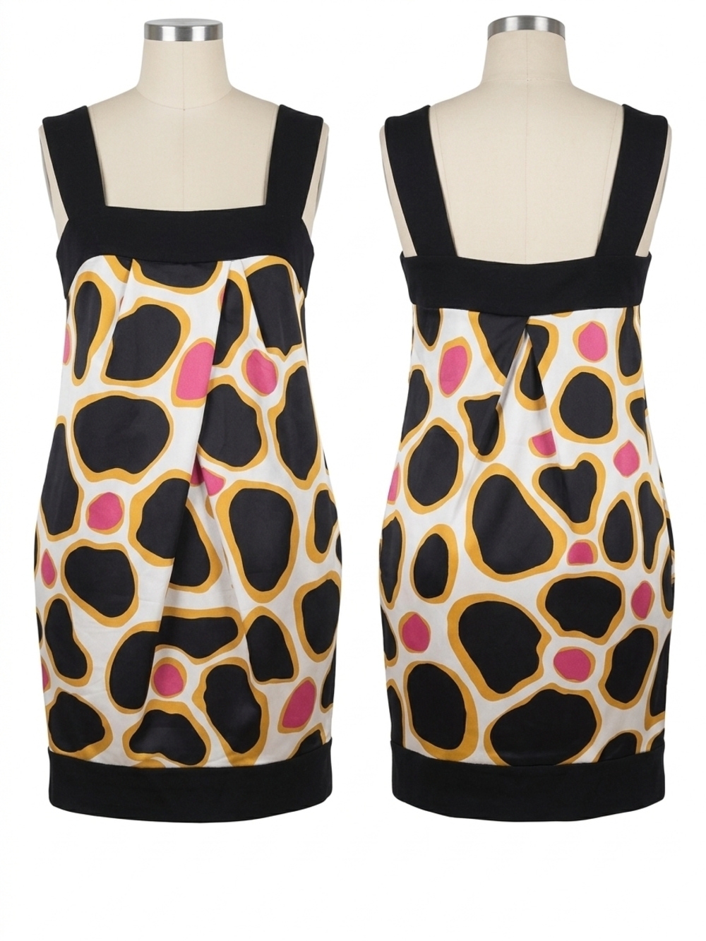 Diane Von Furstenberg Multicolor Geo Print Sleeveless Dress